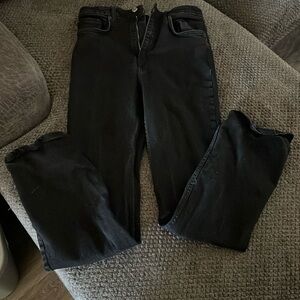 ZARA black flare/bootcut jean
